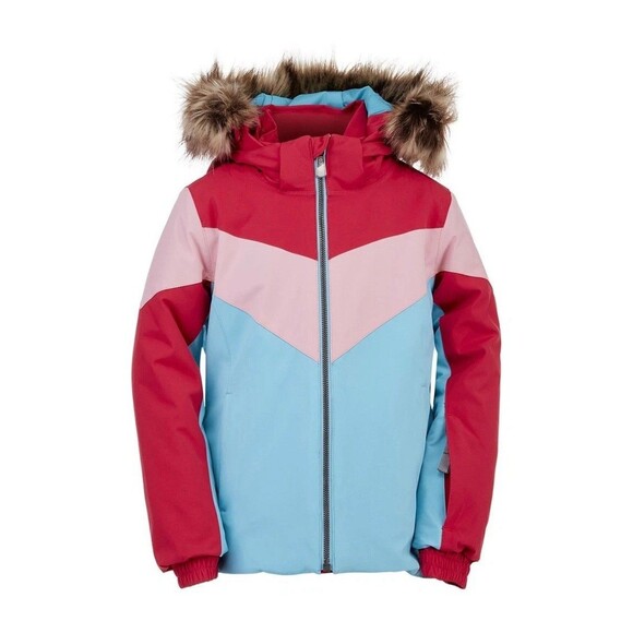 Spyder Lola Ski Jacket - Girls - 7 Bahama Blue - Picture 1 of 9